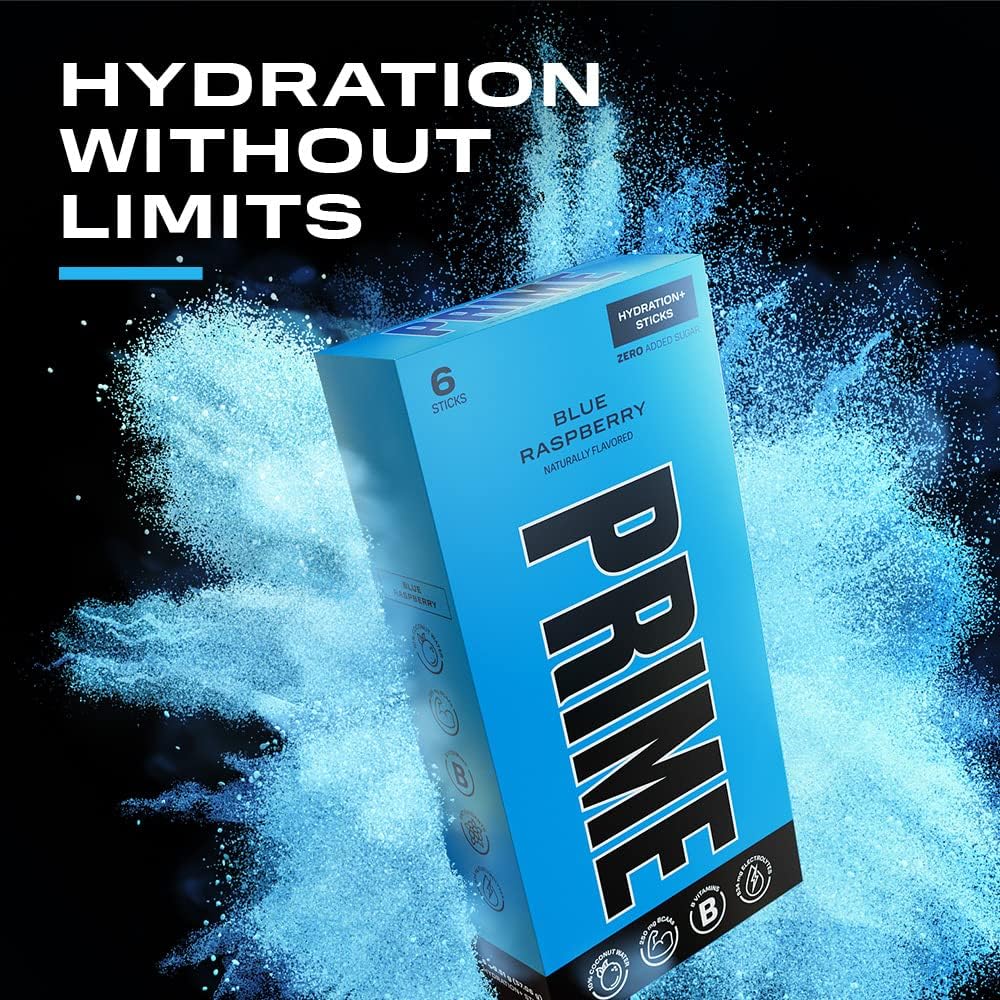 Prime Hydration+ Stick Pack | Electrolyte Drink Mix | 10% Coconut Water | 250mg BCAAs | Antioxidants | Naturally Flavored | Zero Added Sugar | Easy Open Single-Serving Stick | Ice Pop， 6 Sticks - Image 2